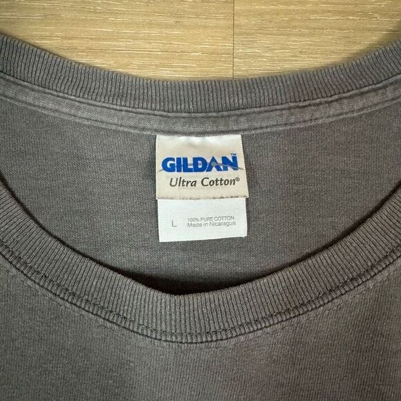 The Killers Large Band Tee Pixel Square Logo Gray Indie Punk Distressed Y2K Rare - Picture 4 of 7